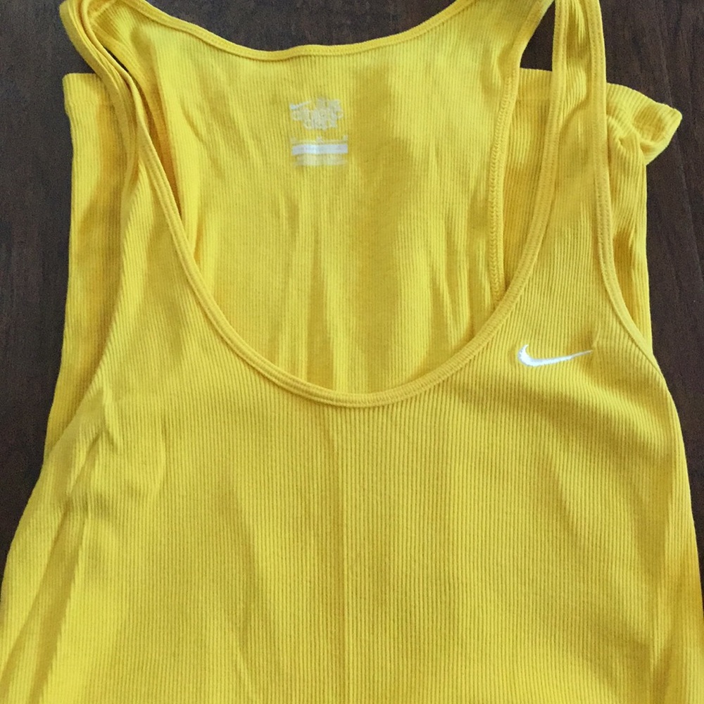 Yellow Nike tank top size M